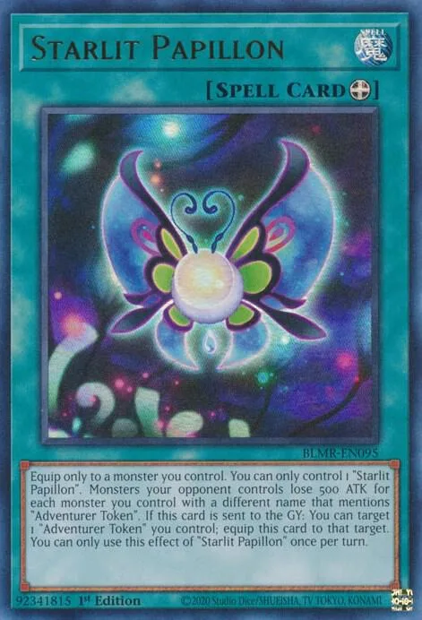 Starlit Papillon BLMR-EN095 Yu-Gi-Oh card from Battles of Legend: Monstrous Revenge
