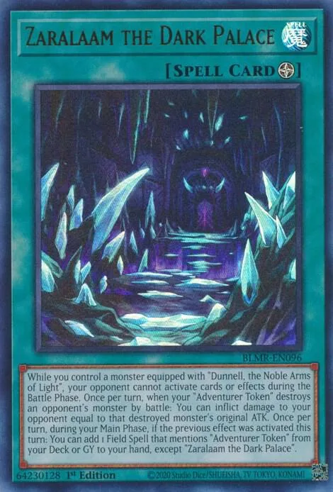 Zaralaam the Dark Palace BLMR-EN096 Yu-Gi-Oh card from Battles of Legend: Monstrous Revenge
