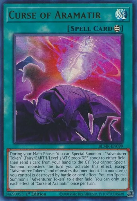 Curse of Aramatir BLMR-EN099 Yu-Gi-Oh card from Battles of Legend: Monstrous Revenge