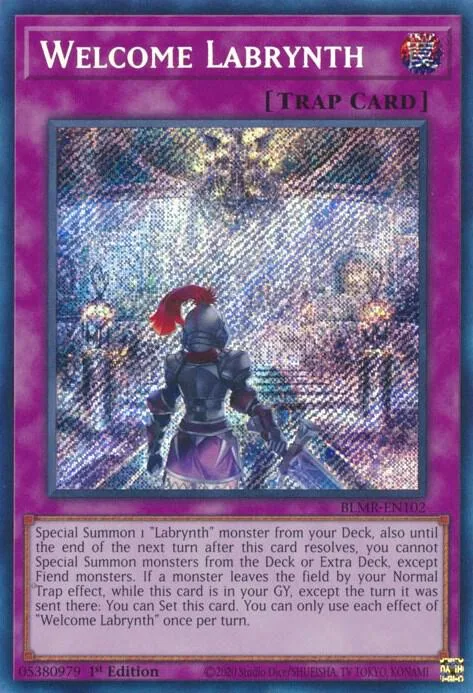 Welcome Labrynth BLMR-EN102 Yu-Gi-Oh card from Battles of Legend: Monstrous Revenge
