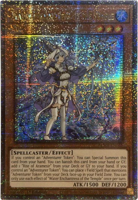 Water Enchantress of the Temple Quarter Century Secret Rare BLMR-EN065 Yu-Gi-Oh card from Battles of Legend: Monstrous Revenge