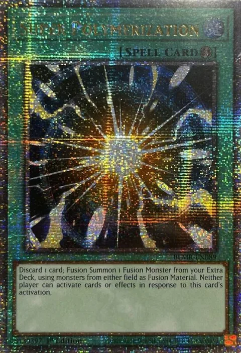 Super Polymerization Quarter Century Secret Rare BLMR-EN089 Yu-Gi-Oh card from Battles of Legend: Monstrous Revenge
