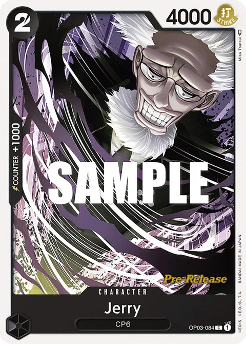 Jerry OP03-084 Pre-Release One Piece card from Pillars of Strength Pre-Release Cards