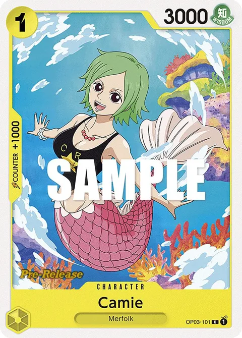 Camie OP03-101 Pre-Release One Piece card from Pillars of Strength Pre-Release Cards