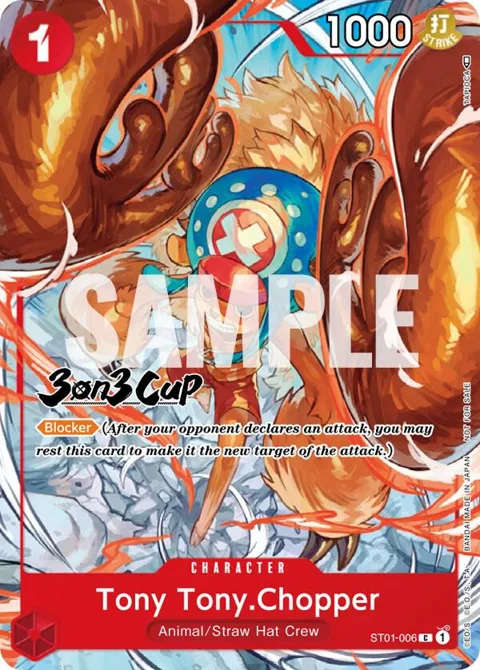 Tony Tony.Chopper 3-on-3 Cup [Participant] ST01-006 One Piece card from One Piece Promotion Cards