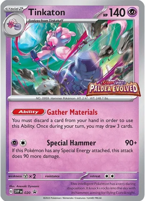 Tinkaton - 020 Prerelease #020 Holofoil Pokémon card from Scarlet & Violet Promo Cards
