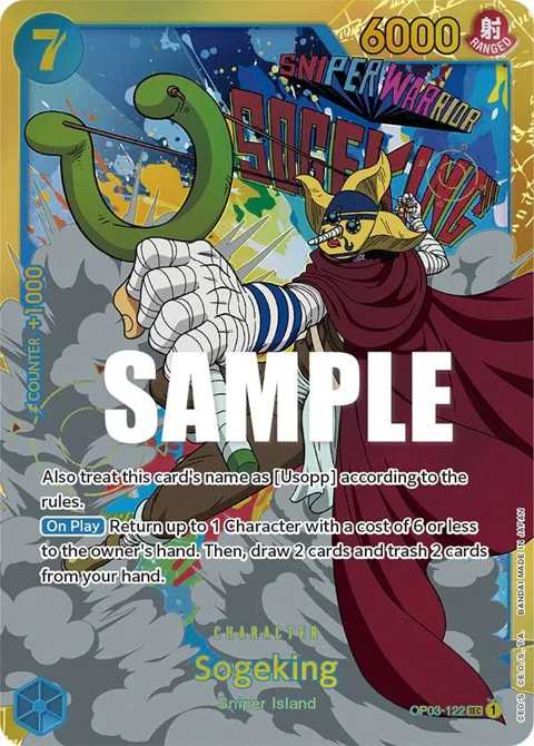 Sogeking OP03-122 One Piece card from Pillars of Strength