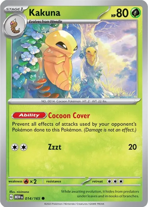 Kakuna #014/165 Pokémon card from Scarlet & Violet 151
