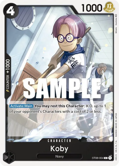 Koby ST08-004 One Piece card from Starter Deck 8: Monkey.D.Luffy