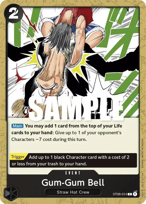 Gum-Gum Bell ST08-014 One Piece card from Starter Deck 8: Monkey.D.Luffy