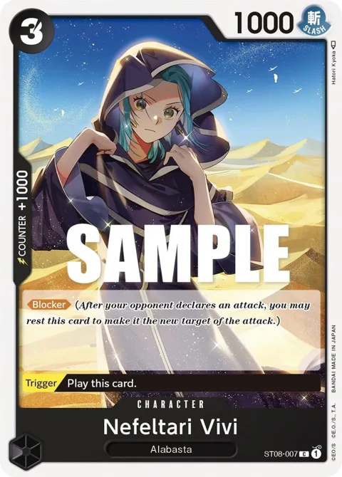Nefeltari Vivi ST08-007 One Piece card from Starter Deck 8: Monkey.D.Luffy