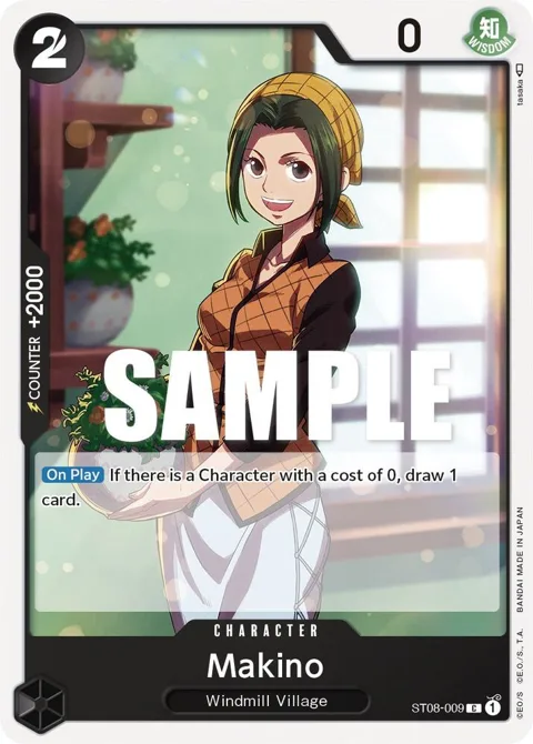 Makino ST08-009 One Piece card from Starter Deck 8: Monkey.D.Luffy
