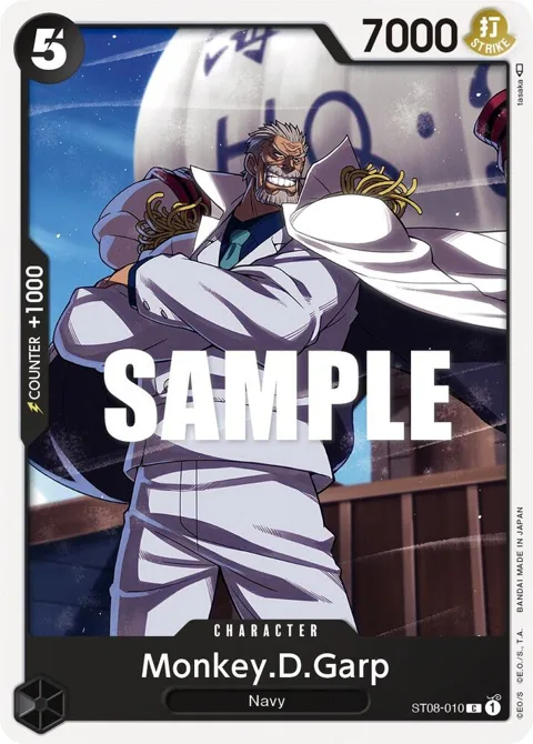 Monkey.D.Garp ST08-010 One Piece card from Starter Deck 8: Monkey.D.Luffy