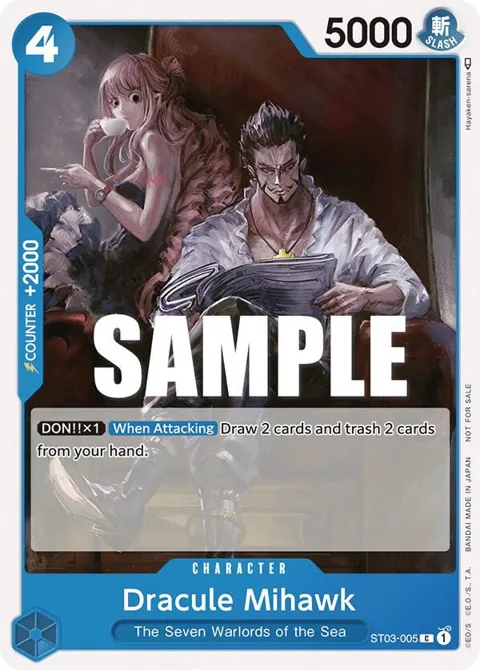 Dracule Mihawk Tournament Pack Vol. 4 ST03-005 One Piece card from One Piece Promotion Cards