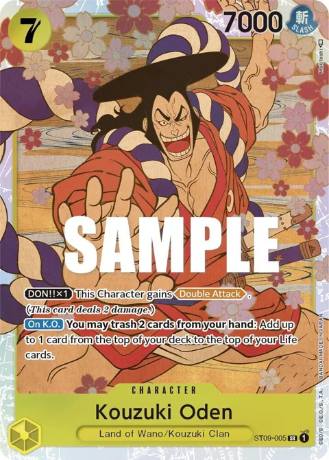 Kouzuki Oden ST09-005 One Piece card from Starter Deck 9: Yamato