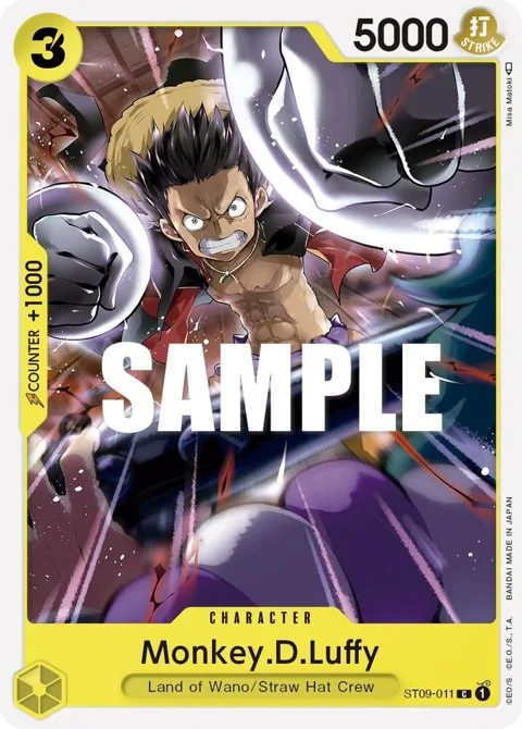 Monkey.D.Luffy ST09-011 One Piece card from Starter Deck 9: Yamato