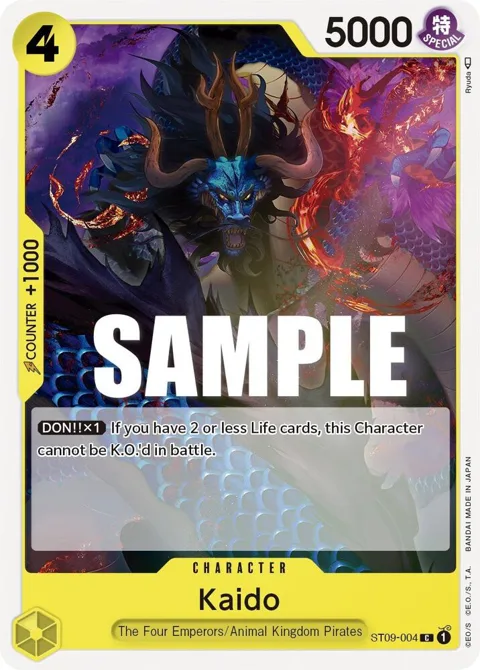 Kaido ST09-004 One Piece card from Starter Deck 9: Yamato