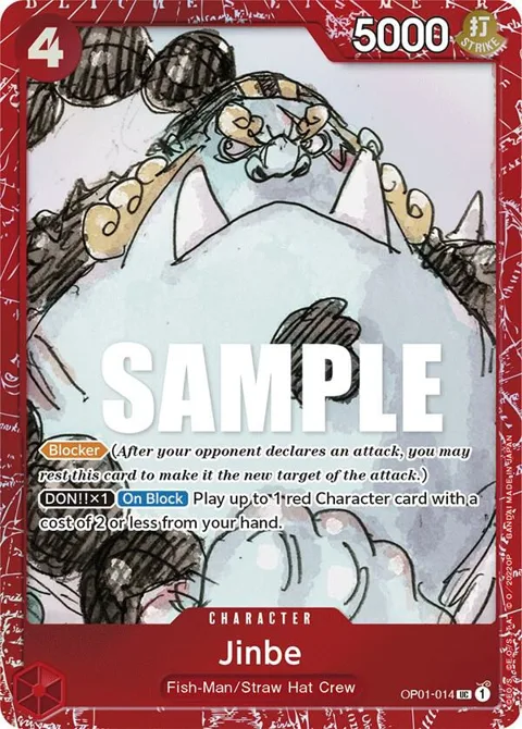 Jinbe Premium Card Collection -ONE PIECE FILM RED Edition- OP01-014 One Piece card from One Piece Promotion Cards