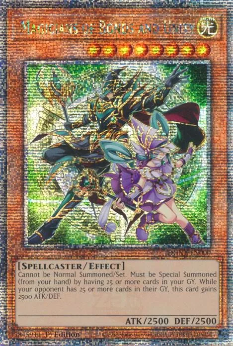 Magicians of Bonds and Unity Quarter Century Secret Rare DUNE-EN000 Yu-Gi-Oh card from Duelist Nexus