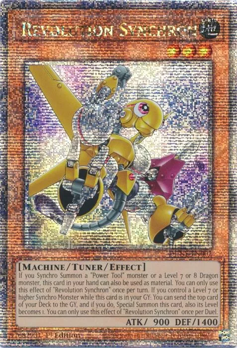Revolution Synchron Quarter Century Secret Rare DUNE-EN002 Yu-Gi-Oh card from Duelist Nexus