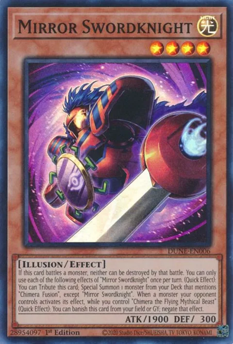 Mirror Swordknight DUNE-EN006 Yu-Gi-Oh card from Duelist Nexus