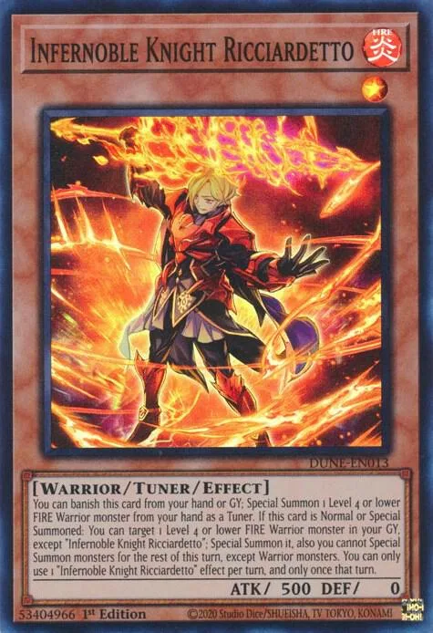 Infernoble Knight Ricciardetto DUNE-EN013 Yu-Gi-Oh card from Duelist Nexus