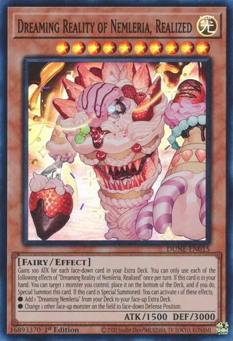 Dreaming Reality of Nemleria, Realized DUNE-EN015 Yu-Gi-Oh card from Duelist Nexus