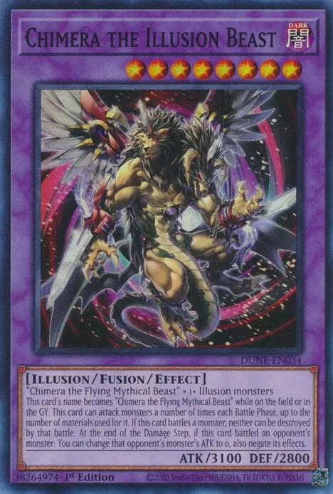 Chimera the Illusion Beast DUNE-EN034 Yu-Gi-Oh card from Duelist Nexus