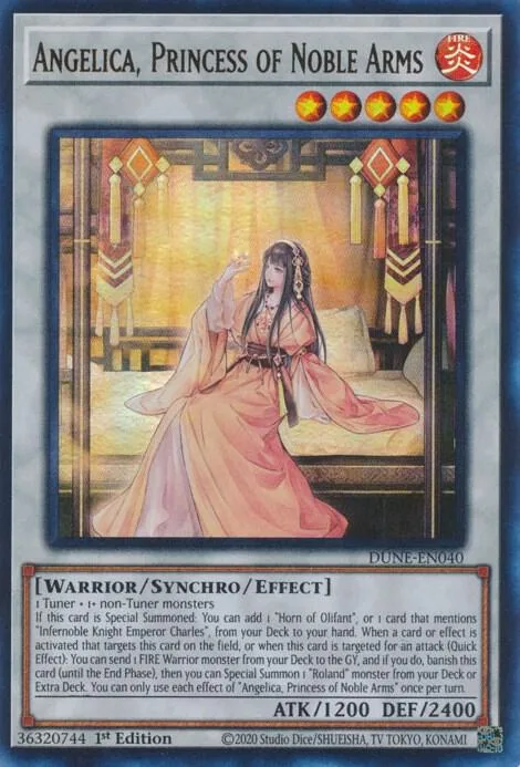 Angelica, Princess of Noble Arms DUNE-EN040 Yu-Gi-Oh card from Duelist Nexus