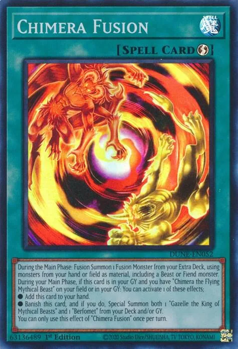 Chimera Fusion DUNE-EN052 Yu-Gi-Oh card from Duelist Nexus