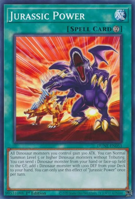 Jurassic Power DUNE-EN053 Yu-Gi-Oh card from Duelist Nexus
