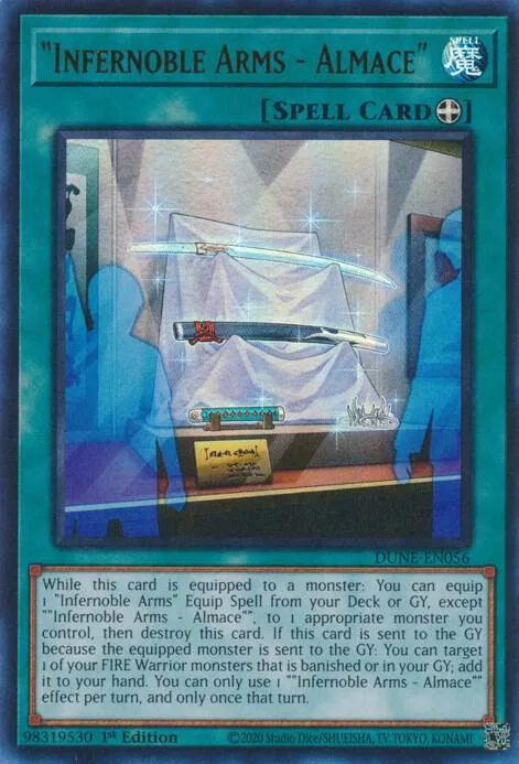 "Infernoble Arms - Almace" DUNE-EN056 Yu-Gi-Oh card from Duelist Nexus