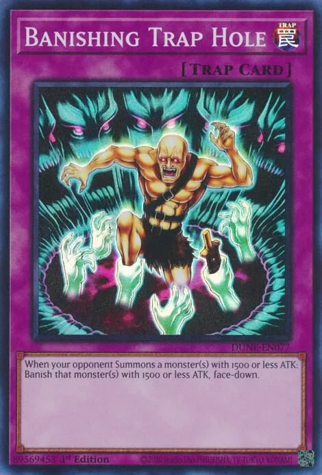 Banishing Trap Hole DUNE-EN077 Yu-Gi-Oh card from Duelist Nexus