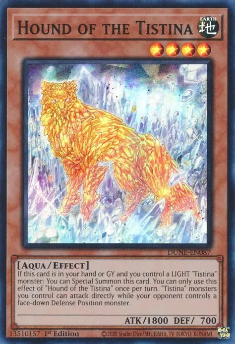 Hound of the Tistina DUNE-EN087 Yu-Gi-Oh card from Duelist Nexus