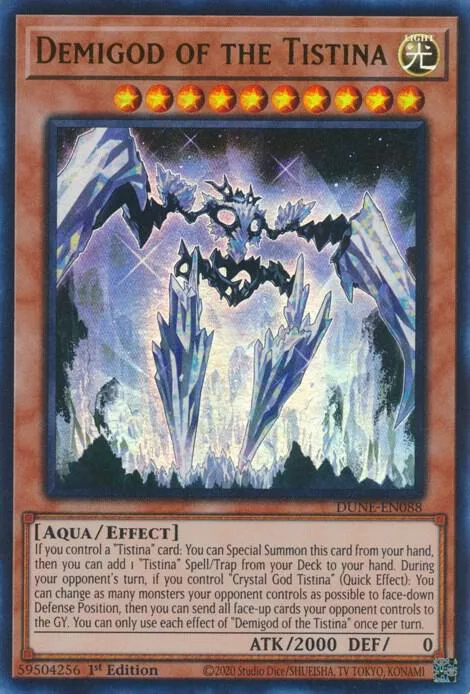 Demigod of the Tistina DUNE-EN088 Yu-Gi-Oh card from Duelist Nexus