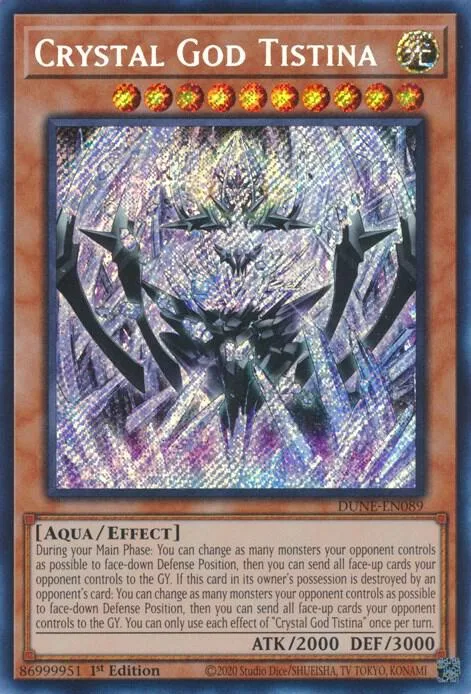 Crystal God Tistina DUNE-EN089 Yu-Gi-Oh card from Duelist Nexus