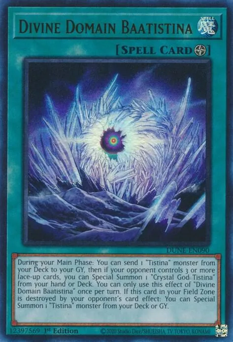 Divine Domain Baatistina DUNE-EN090 Yu-Gi-Oh card from Duelist Nexus