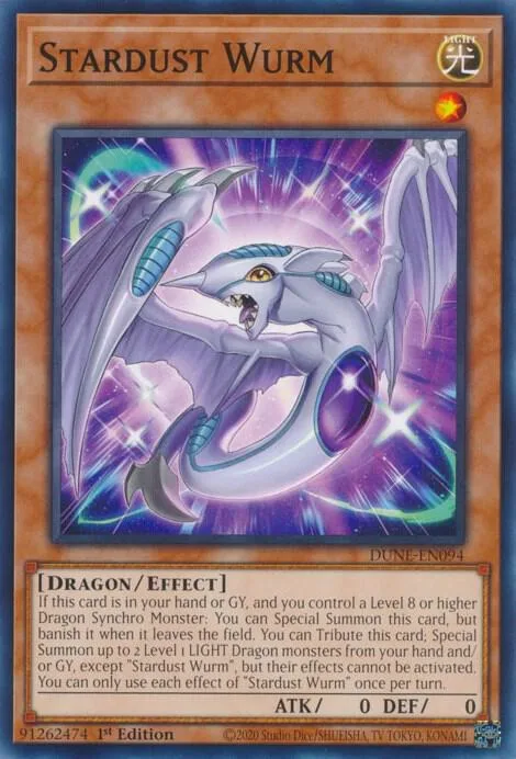 Stardust Wurm DUNE-EN094 Yu-Gi-Oh card from Duelist Nexus