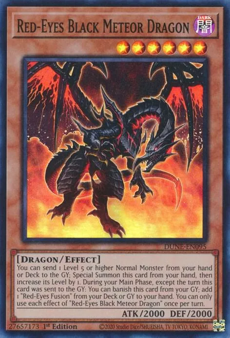 Red-Eyes Black Meteor Dragon DUNE-EN095 Yu-Gi-Oh card from Duelist Nexus