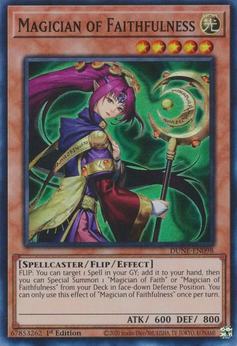 Magician of Faithfulness DUNE-EN098 Yu-Gi-Oh card from Duelist Nexus