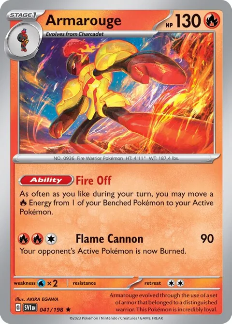 Armarouge - 041/198 Line Holo #041/198 Holofoil Pokémon card from Miscellaneous Cards & Products