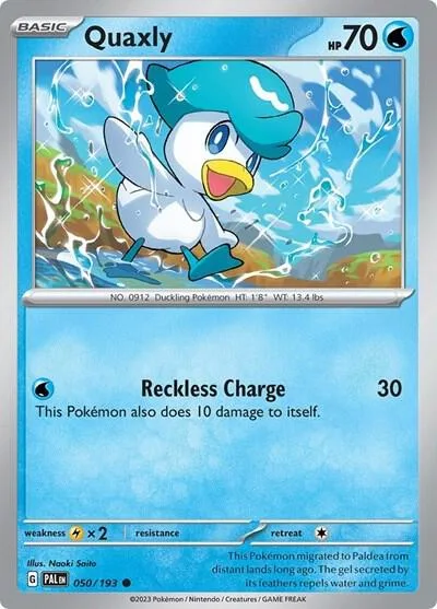 Quaxly - 050/193 Summer 2023 Collector Chest #050/193 Holofoil Pokémon card from Miscellaneous Cards & Products