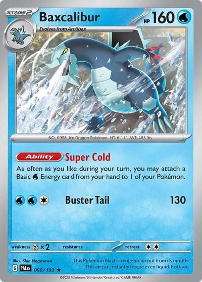 Baxcalibur #060/193 Pokémon card from Deck Exclusives