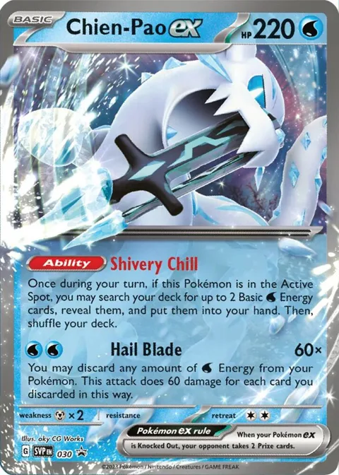 Chien-Pao ex #030 Holofoil Pokémon card from Scarlet & Violet Promo Cards