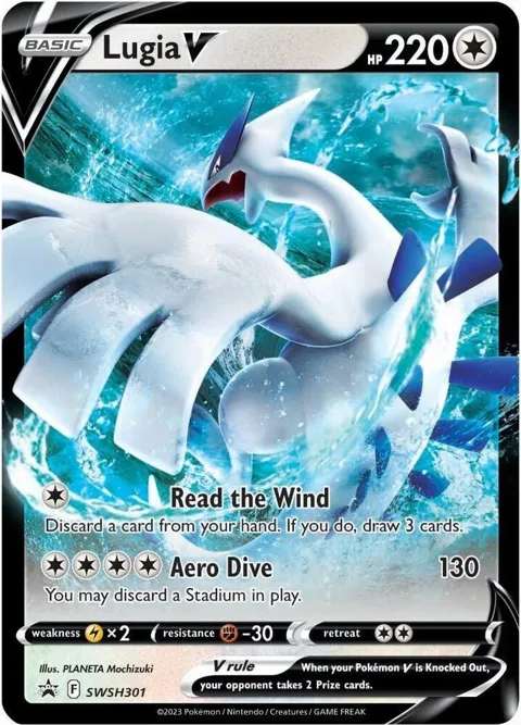 Lugia V #SWSH301 Holofoil Pokémon card from Sword & Shield Promo Cards