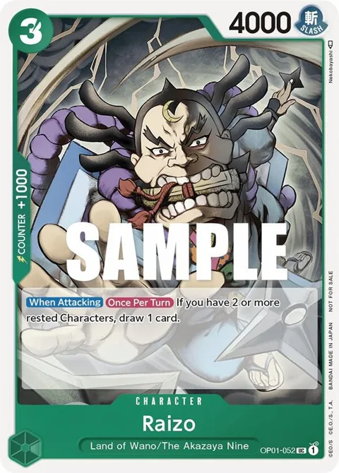 Raizo Event Pack Vol. 2 OP01-052 One Piece card from One Piece Promotion Cards