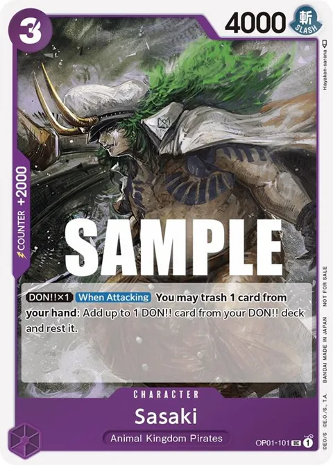 Sasaki Event Pack Vol. 2 OP01-101 One Piece card from One Piece Promotion Cards