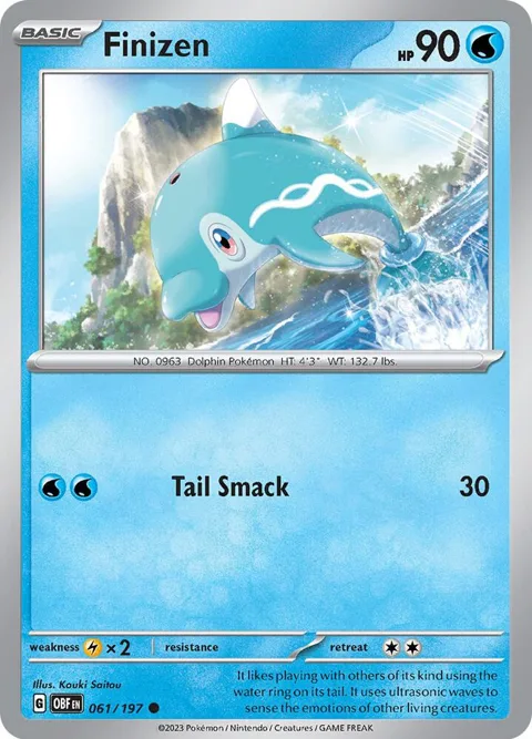 Finizen 061/197 #061/197 Reverse Holofoil Pokémon card from Obsidian Flames