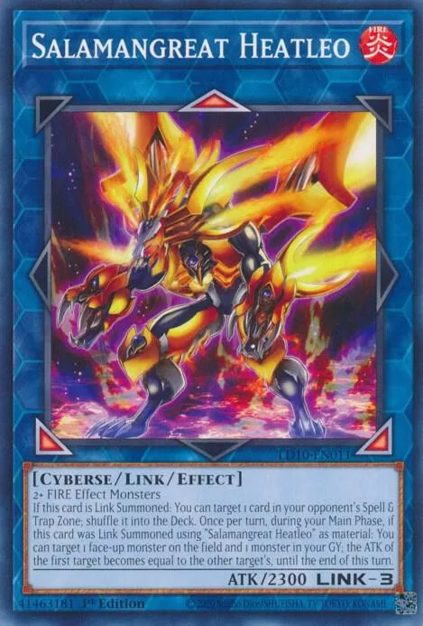 Salamangreat Heatleo LD10-EN011 Yu-Gi-Oh card from Legendary Duelists: Soulburning Volcano