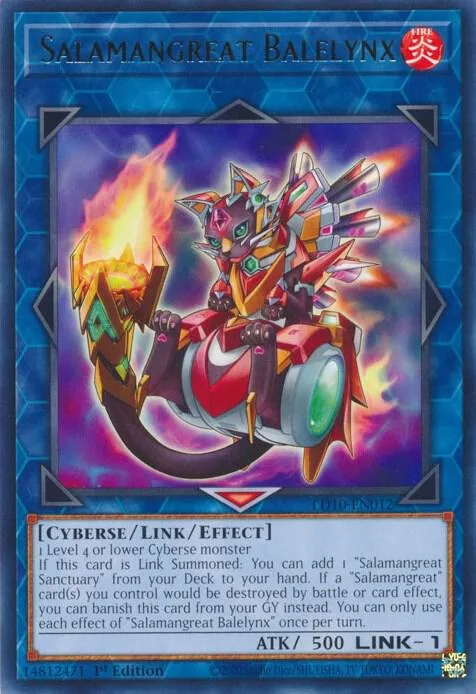 Salamangreat Balelynx LD10-EN012 Yu-Gi-Oh card from Legendary Duelists: Soulburning Volcano